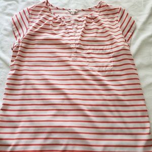 Gap striped pocket blouse